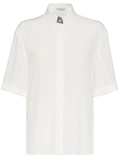 Precious Buttonhole woman shirt Brunello Cucinelli | MB993MV646C600